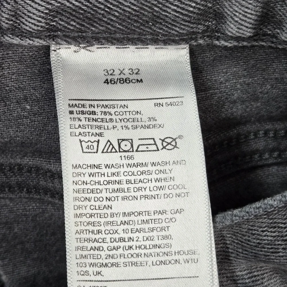 Banana Republic Men Jeans 32X32 Gray Denim Straight Button 32